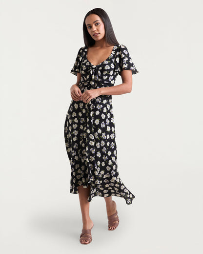 Cinq à Sept Mini Tossed Poppies Isha Dress