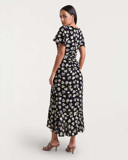 Cinq à Sept Mini Tossed Poppies Isha Dress