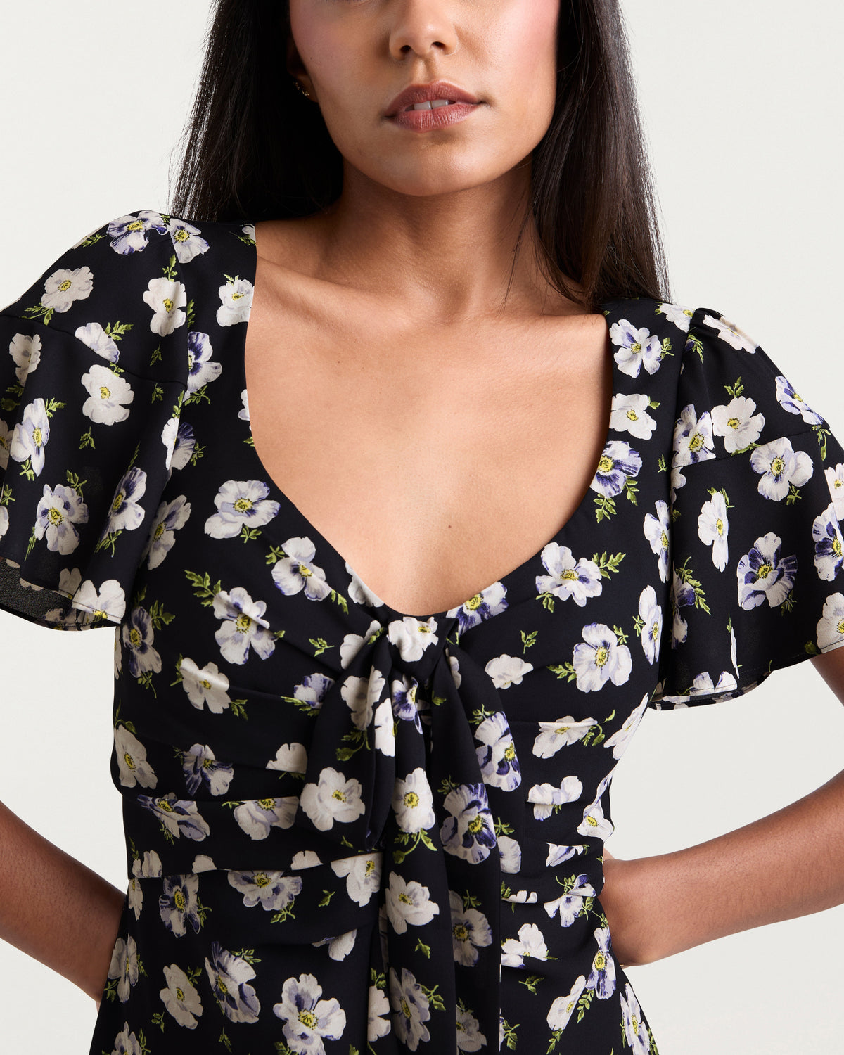 Cinq à Sept Mini Tossed Poppies Isha Dress