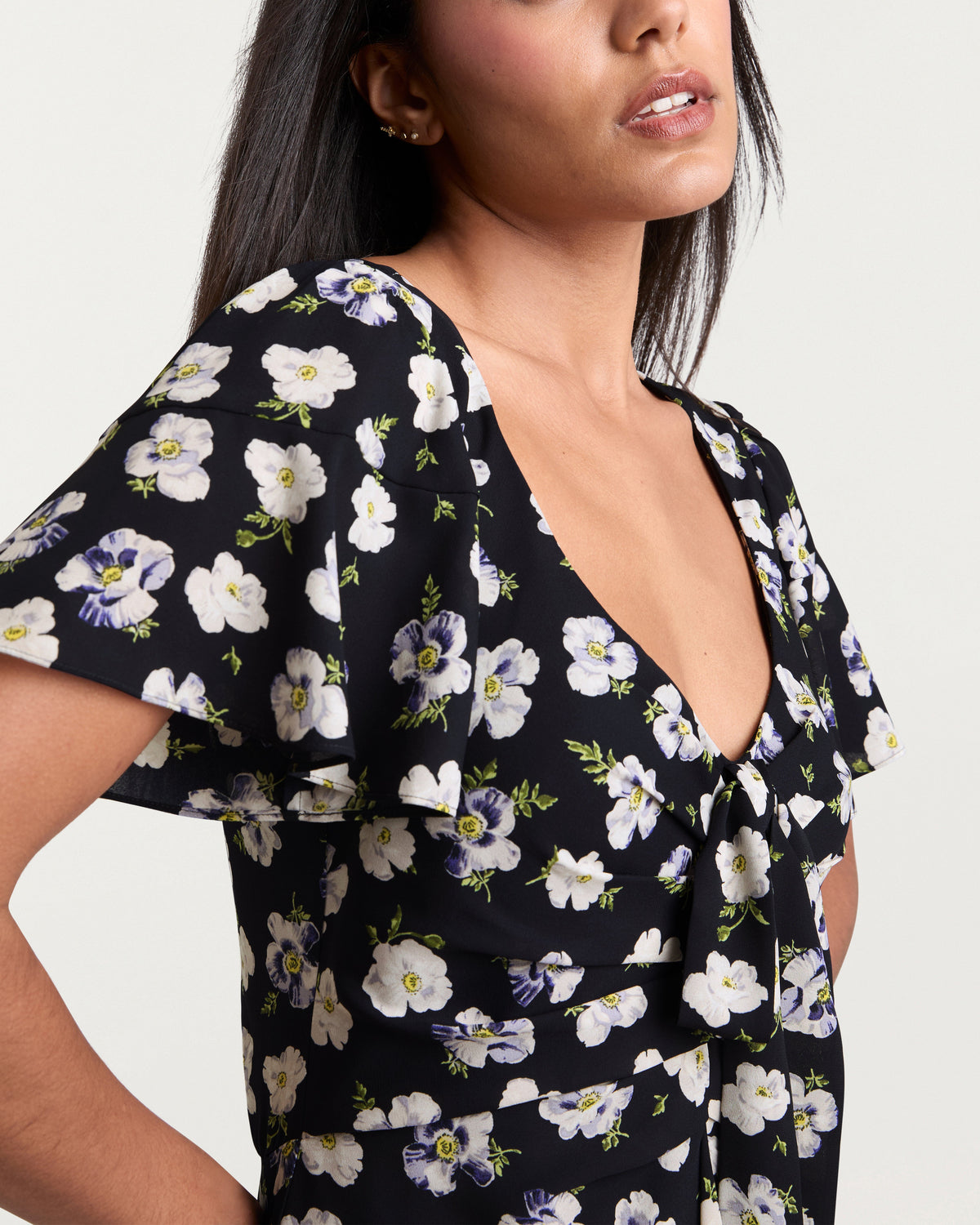 Cinq à Sept Mini Tossed Poppies Isha Dress