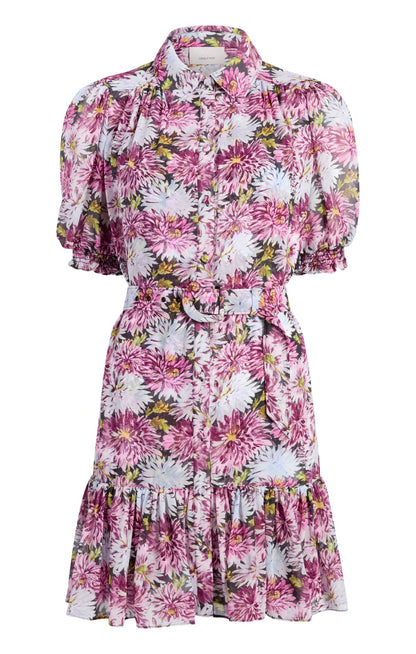 Cinq à Sept Dahlia Print Halbini Dress