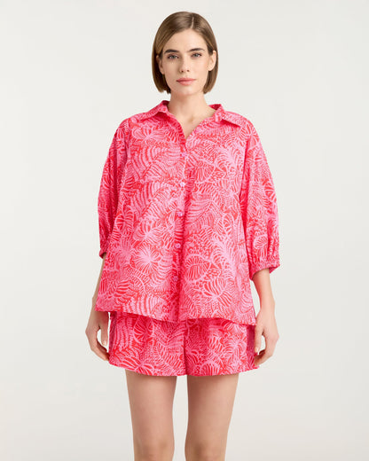 Cinq à Sept Tropical Inkblot Jacques Top