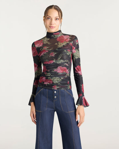 Cinq à Sept Baroque Roses Lucy Top