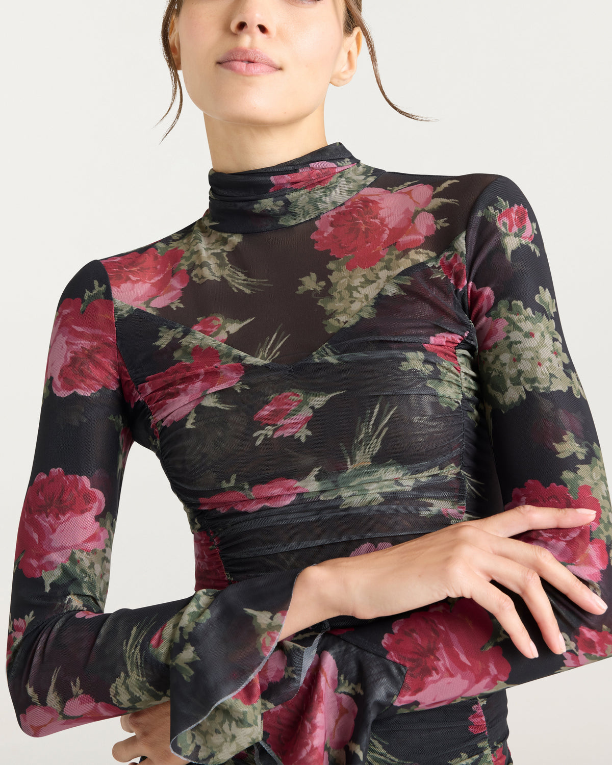 Cinq à Sept Baroque Roses Lucy Top