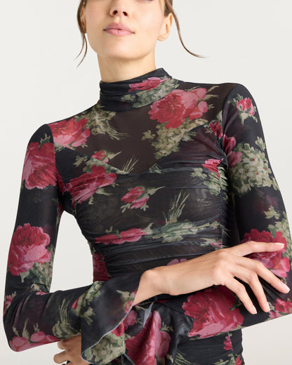 Cinq à Sept Baroque Roses Lucy Top