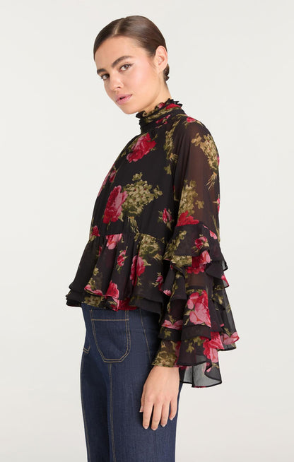 Cinq à Sept Baroque Roses Skylah Top