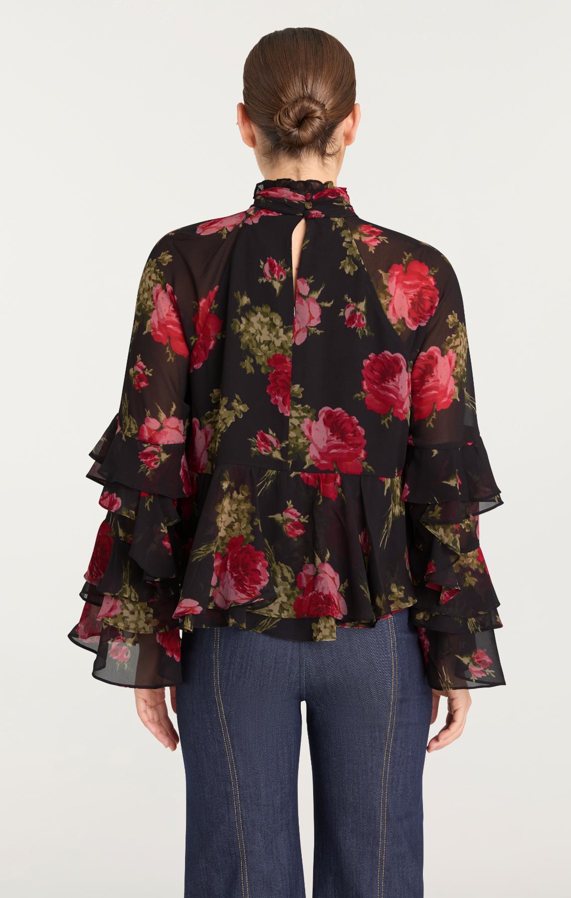 Cinq à Sept Baroque Roses Skylah Top
