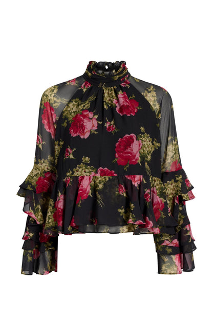 Cinq à Sept Baroque Roses Skylah Top