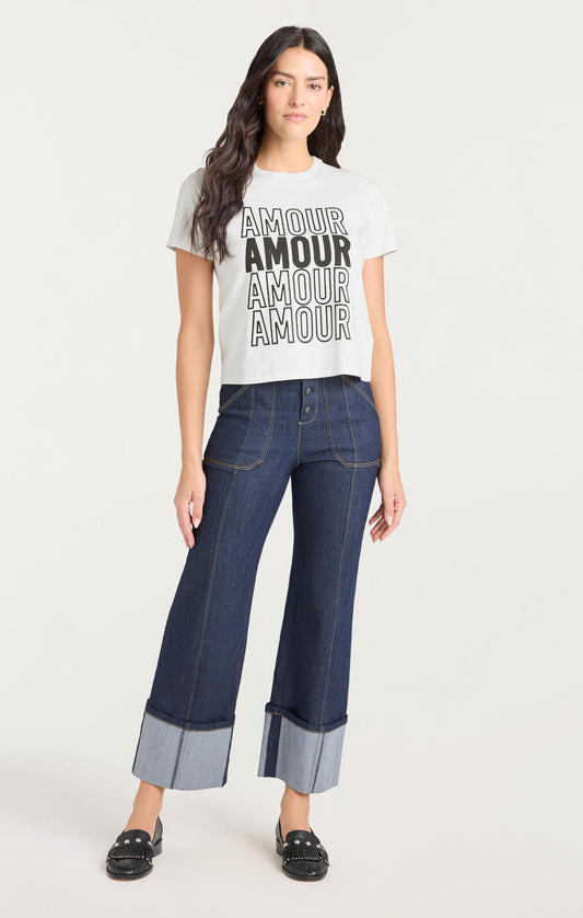 Cinq à Sept Embellished Amour Tee