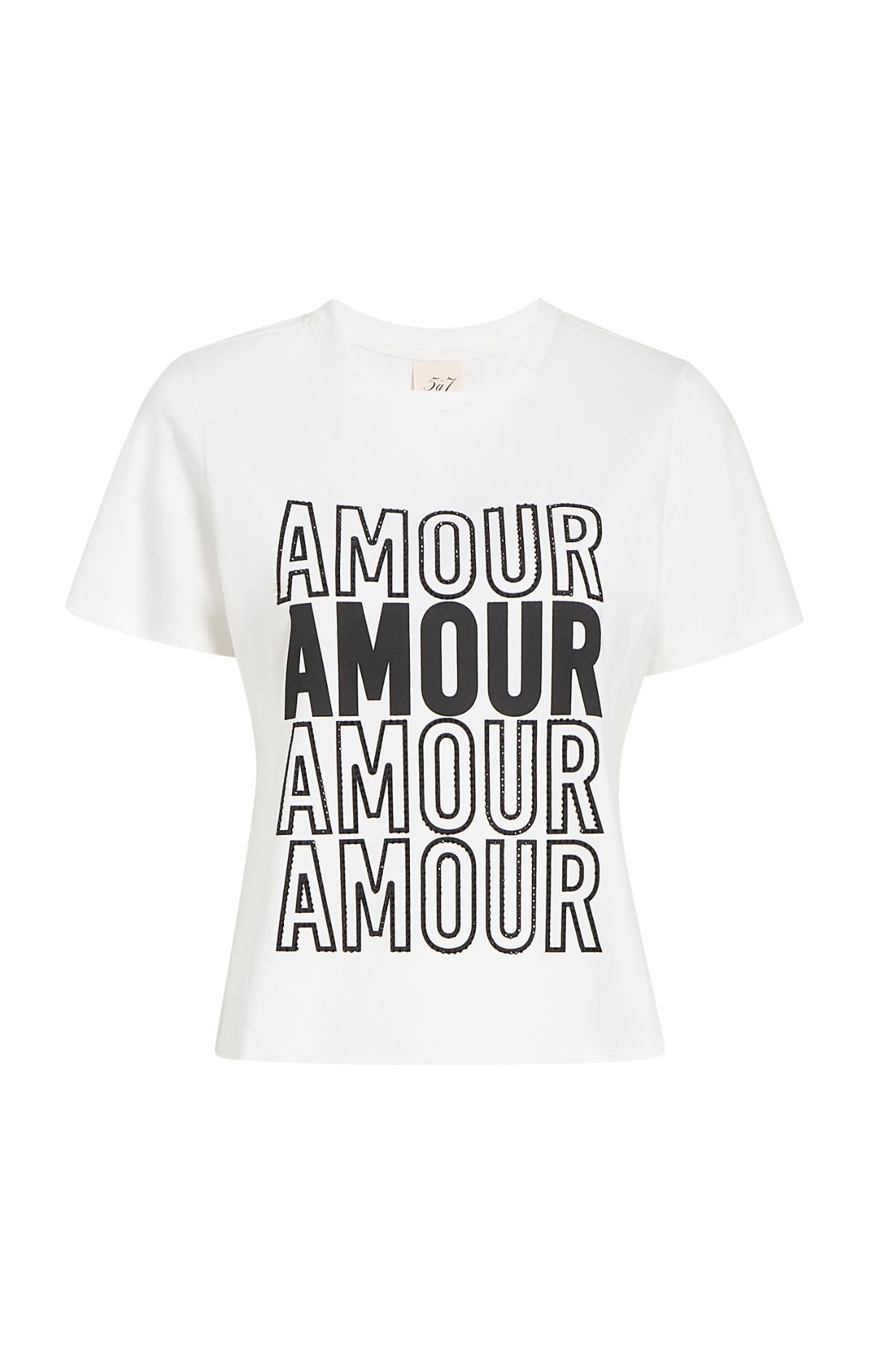 Cinq à Sept Embellished Amour Tee