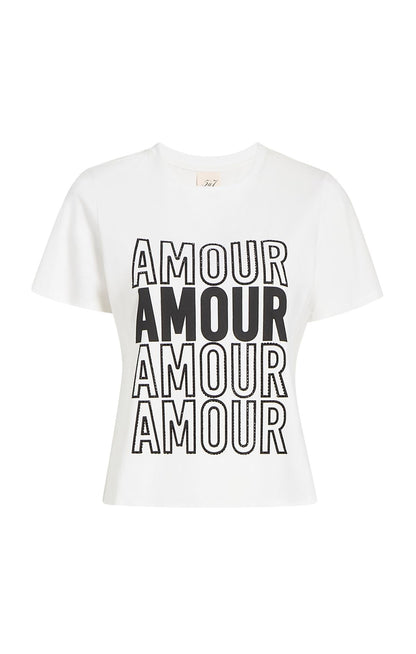 Cinq à Sept Embellished Amour Tee