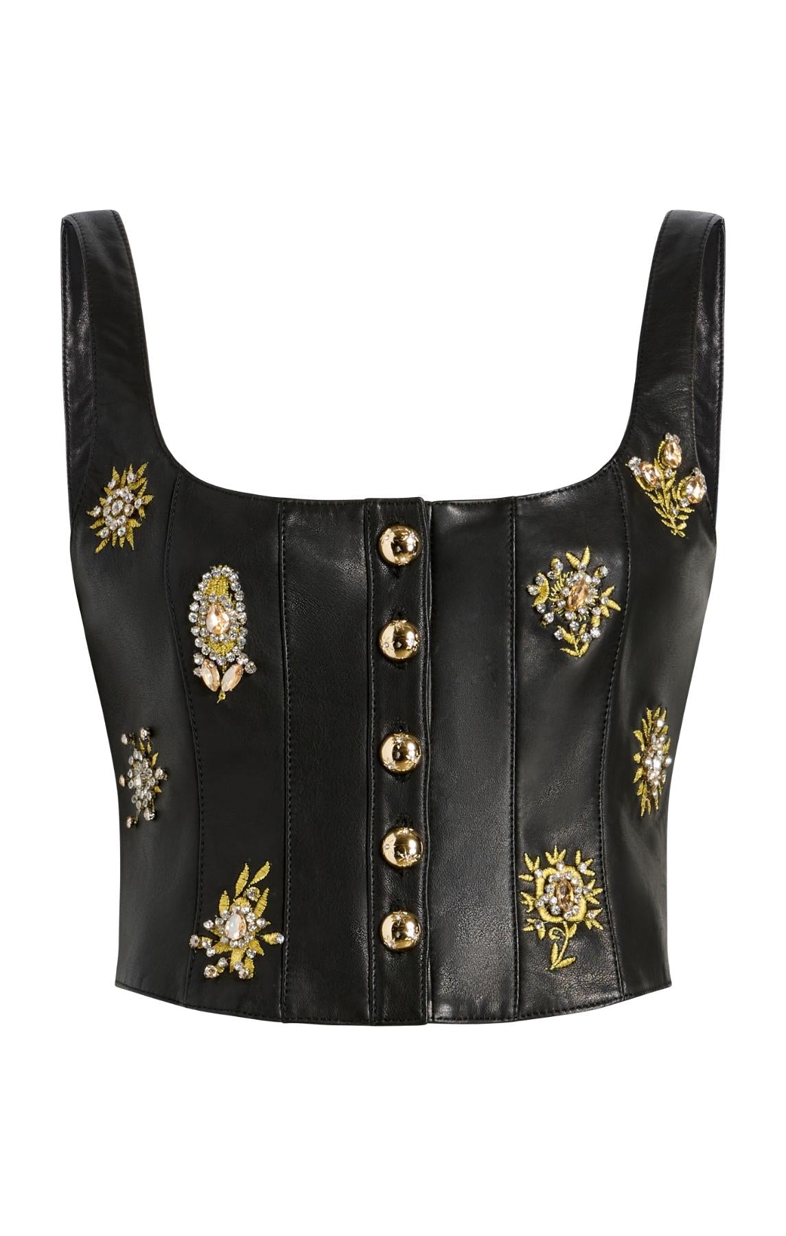 Cinq à Sept Leila Leather Sarita Top
