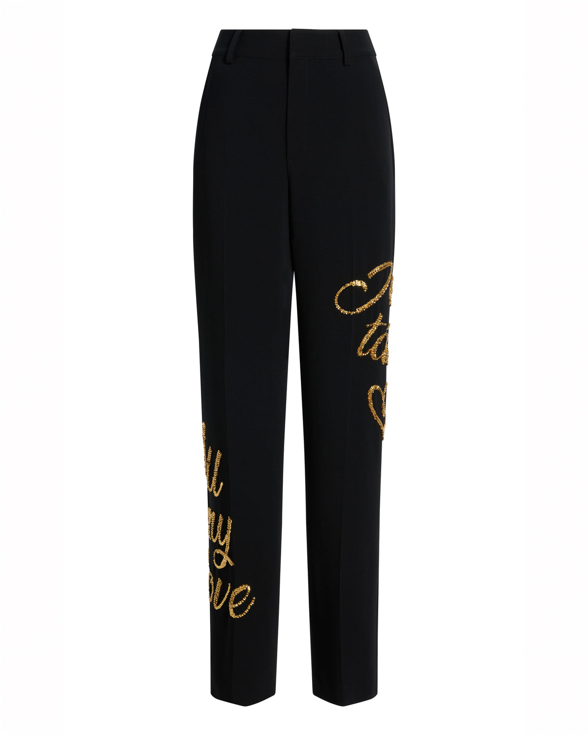 Cinq à Sept Crushed Sequin Loveletter Collins Pant