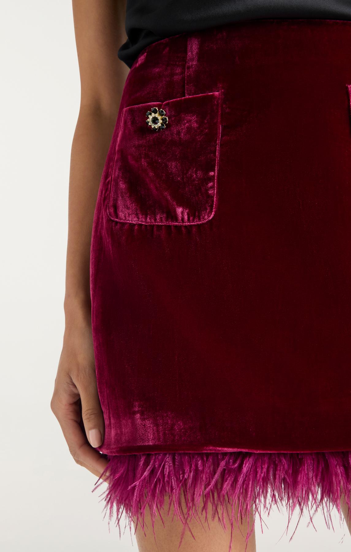 Cinq à Sept Luna Velvet Randi Skirt