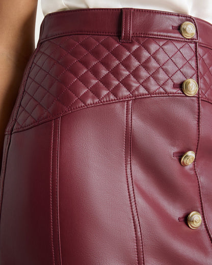 Cinq à Sept Vegan Leather Claudia Skirt