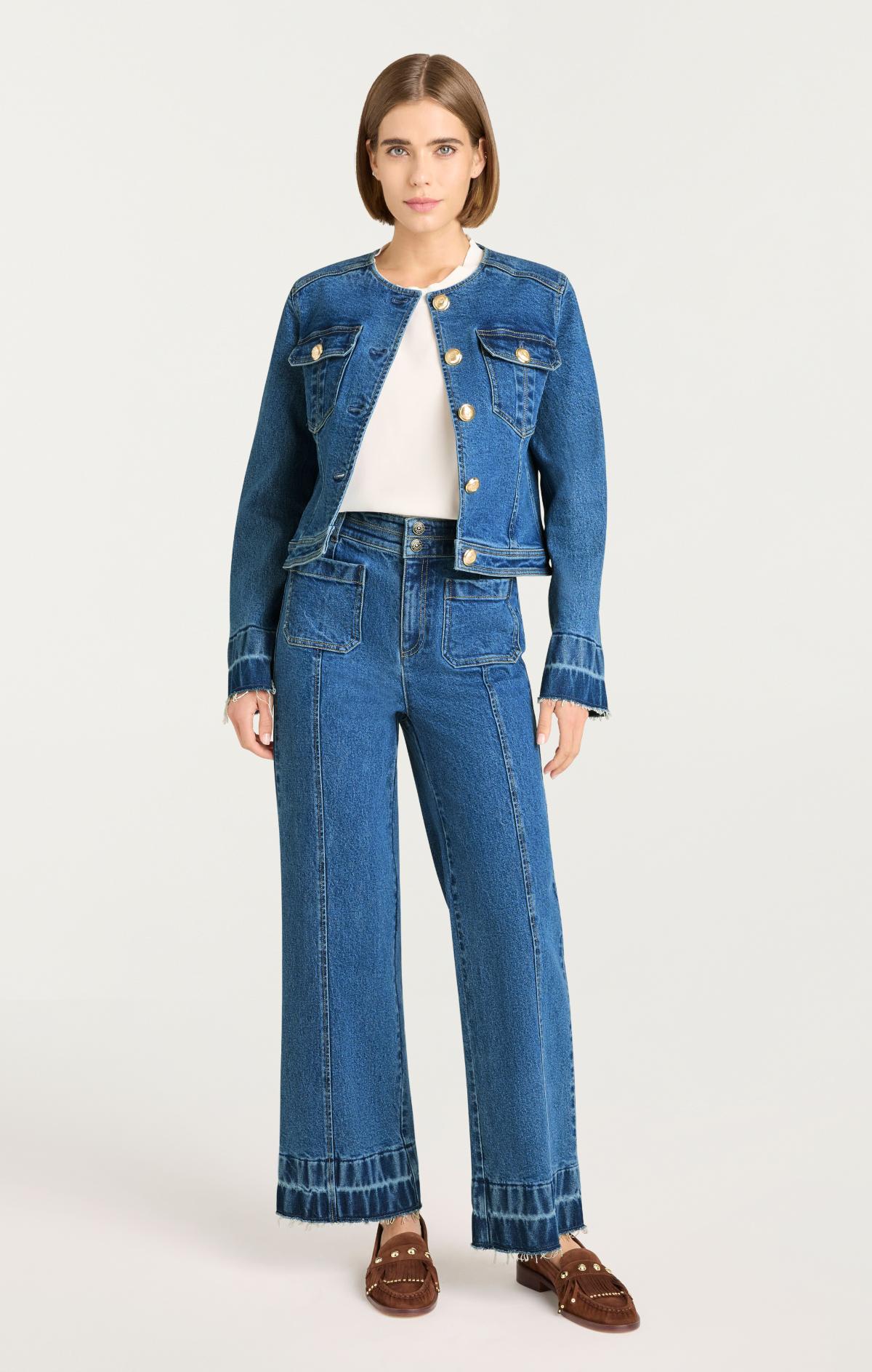 Cinq à Sept Wide Leg Dorothea Jeans