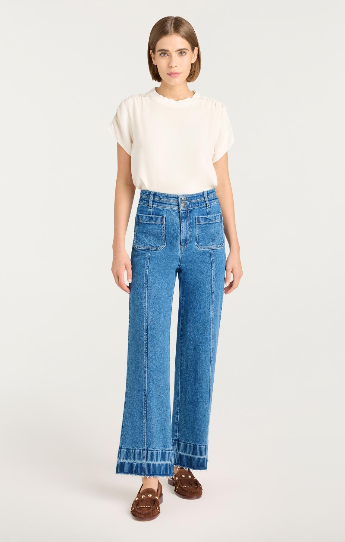 Cinq à Sept Wide Leg Dorothea Jeans
