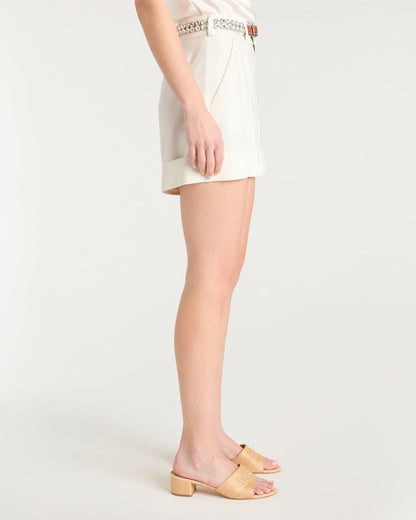 Cinq à Sept Rhinestone Belt Ester Short