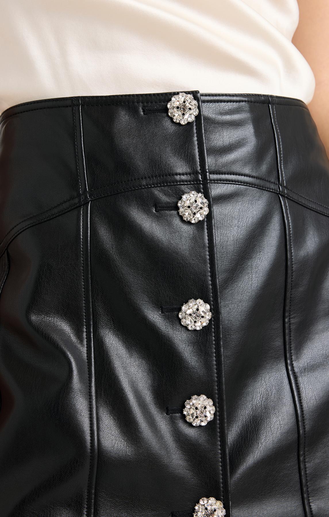 Cinq à Sept Vegan Leather Claudia Skirt