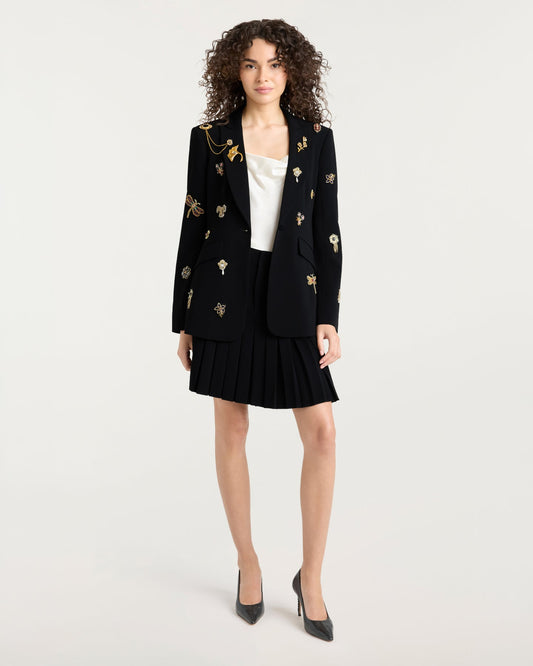 Cinq à Sept Gold Brooches Cheyenne Blazer