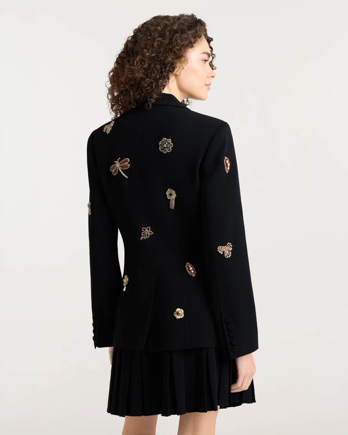 Cinq à Sept Gold Brooches Cheyenne Blazer