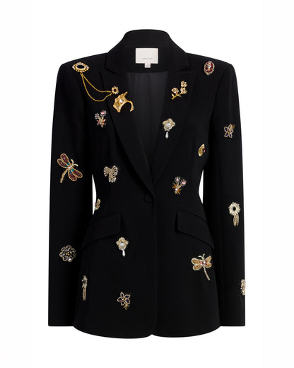 Cinq à Sept Gold Brooches Cheyenne Blazer