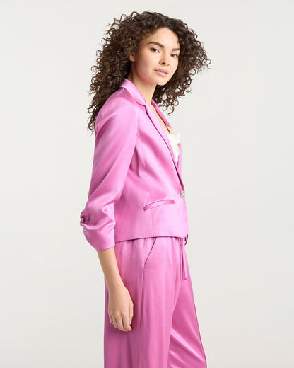 Cinq à Sept Textured Satin Le Petit Khloe Blazer
