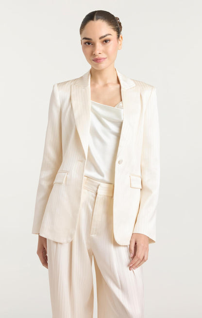 Cinq à Sept Georgia Satin Stripe Cheyenne Blazer