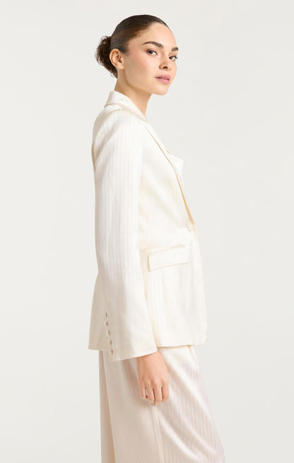 Cinq à Sept Georgia Satin Stripe Cheyenne Blazer