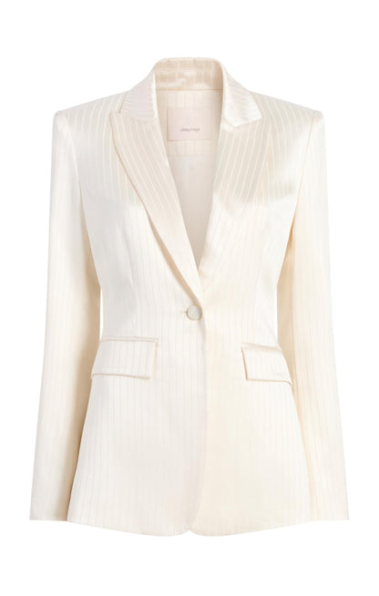 Cinq à Sept Georgia Satin Stripe Cheyenne Blazer