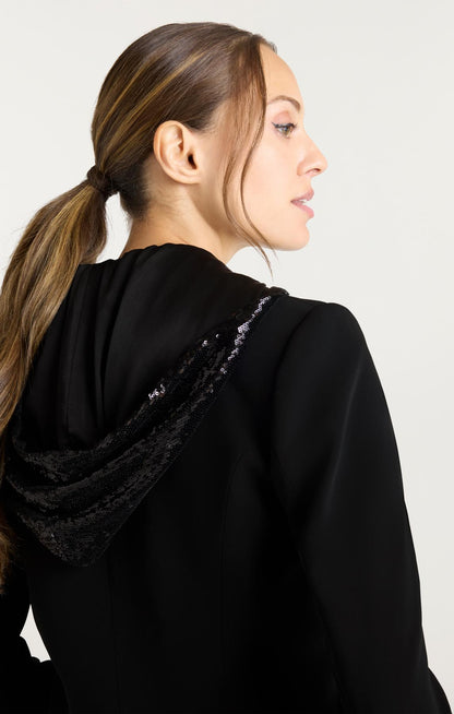 Cinq à Sept Sequin Hooded Le Petit Khloe Jacket