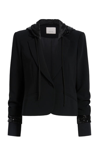 Cinq à Sept Sequin Hooded Le Petit Khloe Jacket