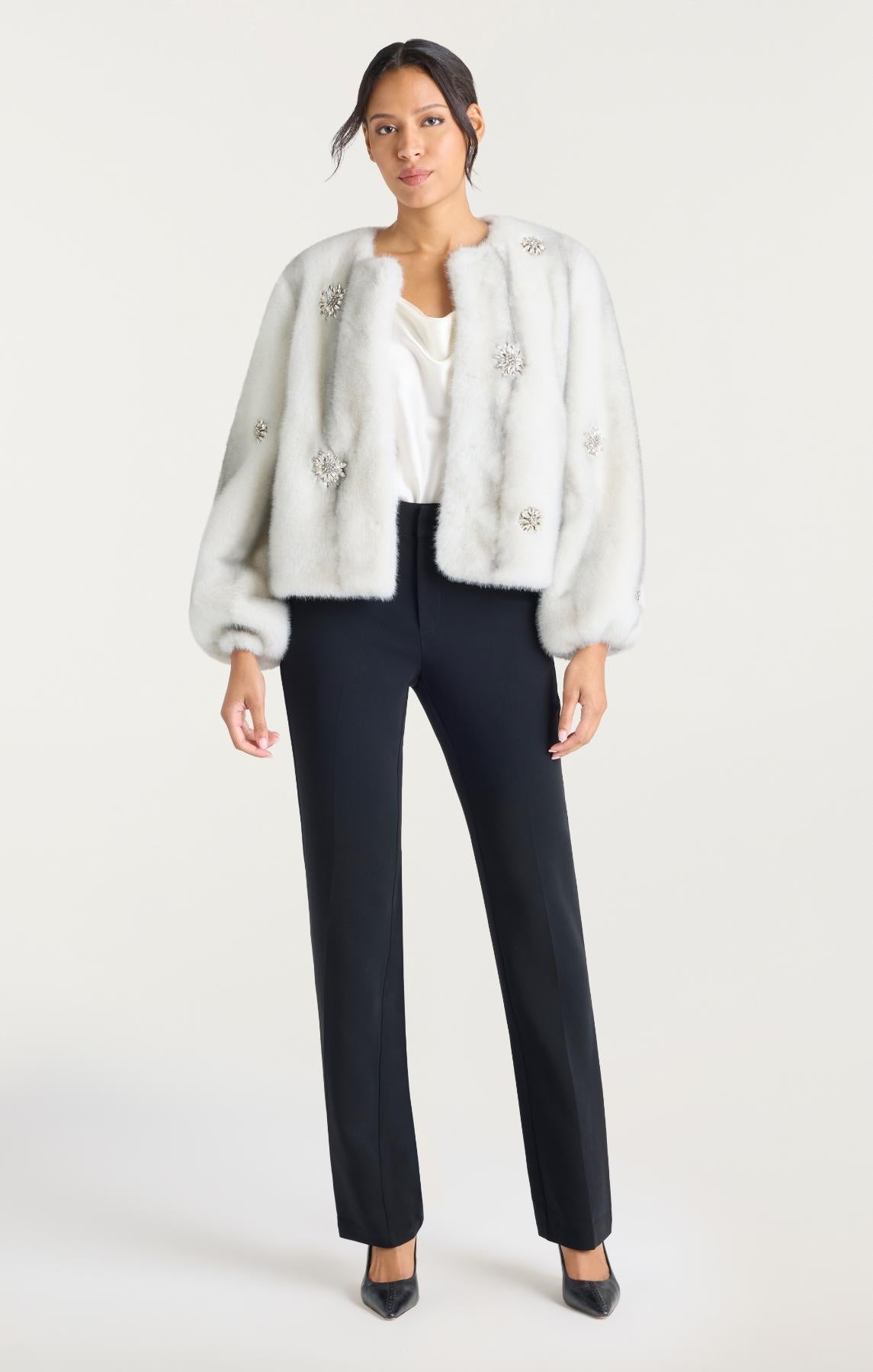 Cinq à Sept Faux Mink Benson Coat