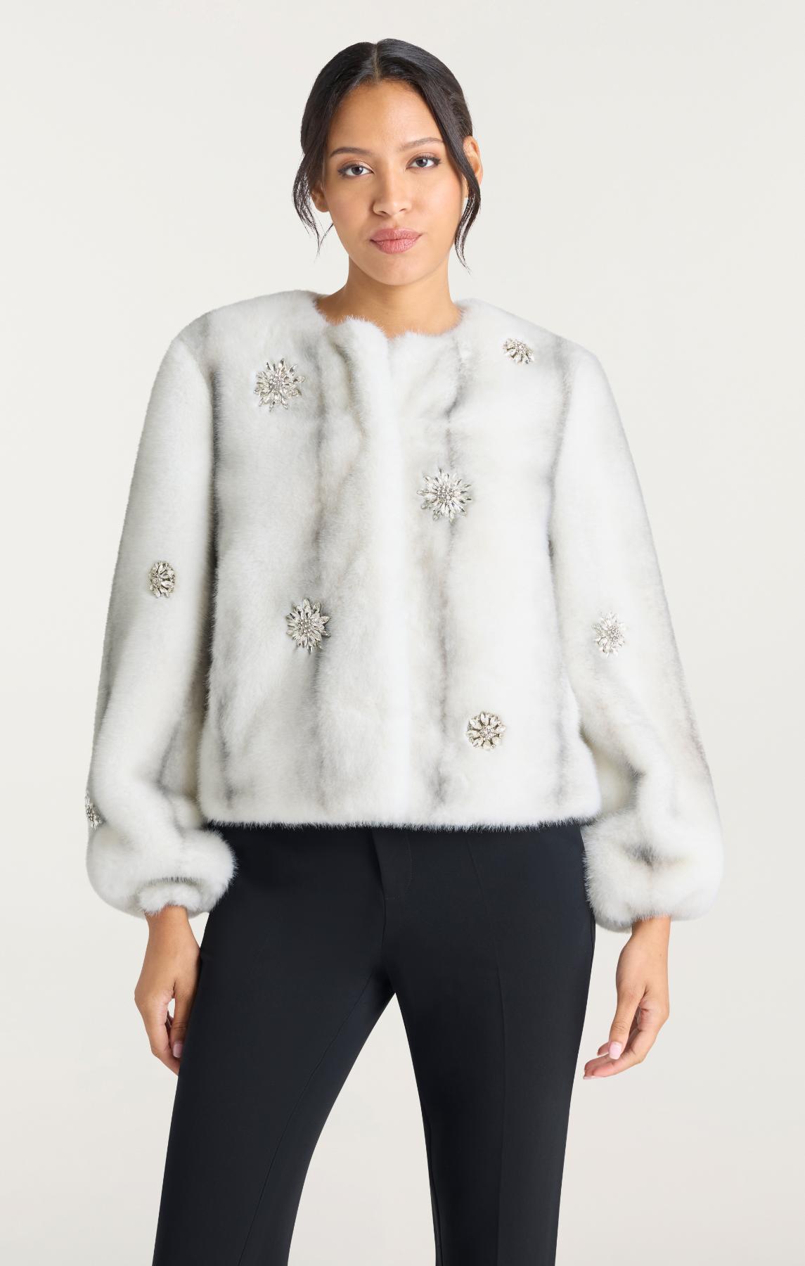 Cinq à Sept Faux Mink Benson Coat