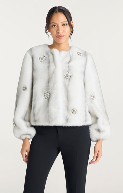 Cinq à Sept Faux Mink Benson Coat