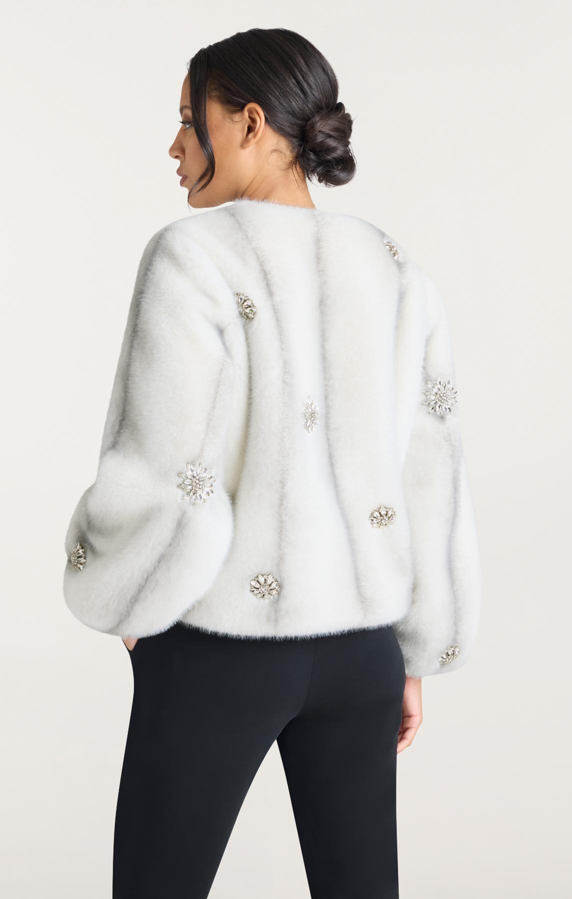 Cinq à Sept Faux Mink Benson Coat
