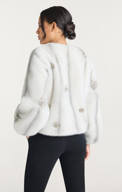 Cinq à Sept Faux Mink Benson Coat
