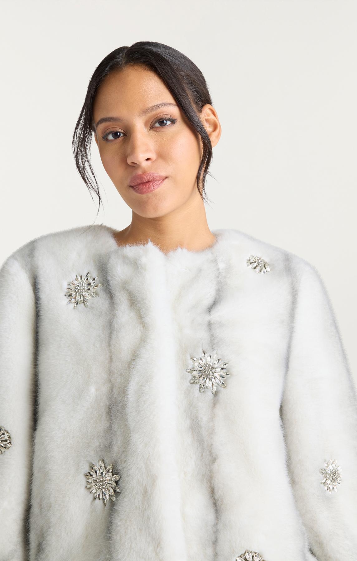 Cinq à Sept Faux Mink Benson Coat