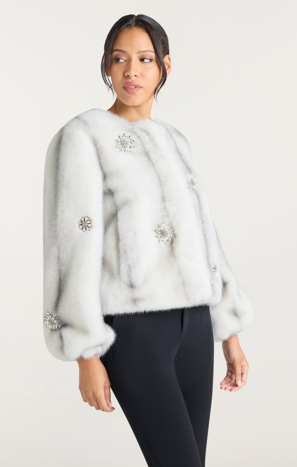 Cinq à Sept Faux Mink Benson Coat