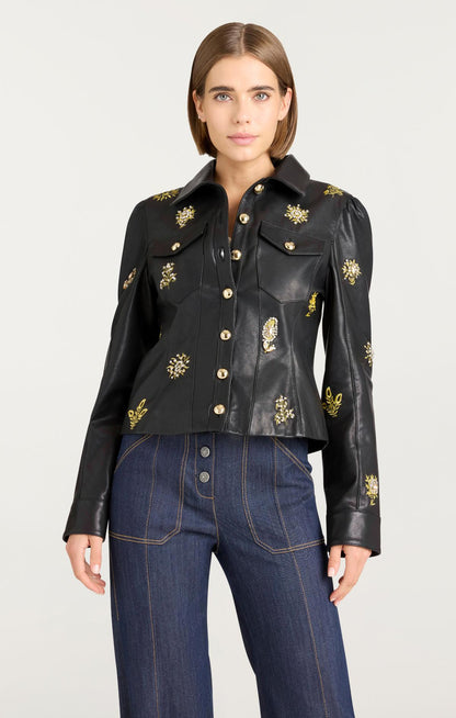 Cinq à Sept Leila Leather Sarita Jacket