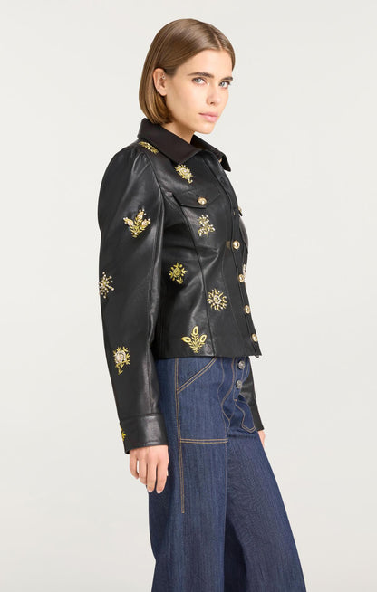 Cinq à Sept Leila Leather Sarita Jacket