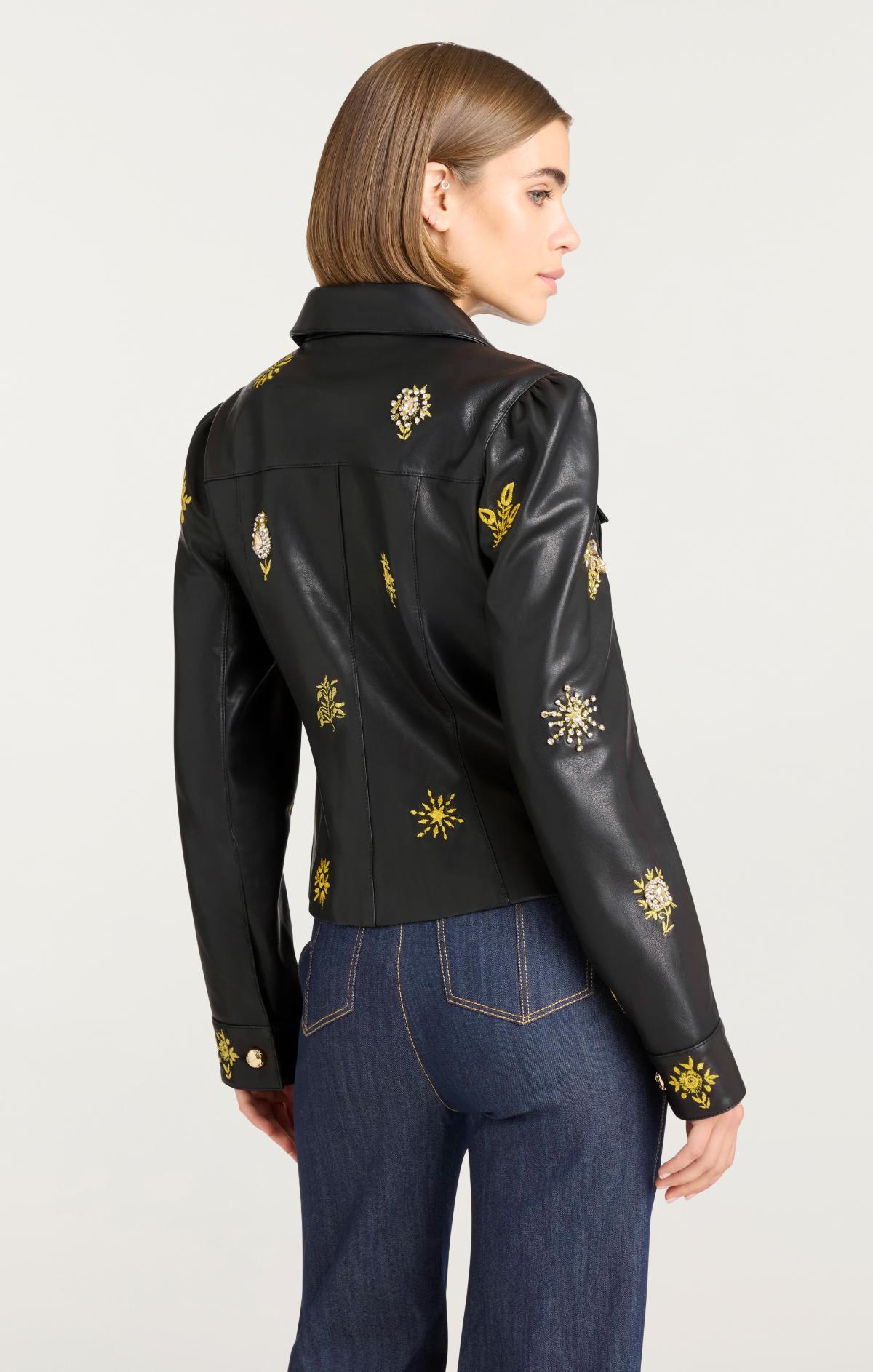 Cinq à Sept Leila Leather Sarita Jacket