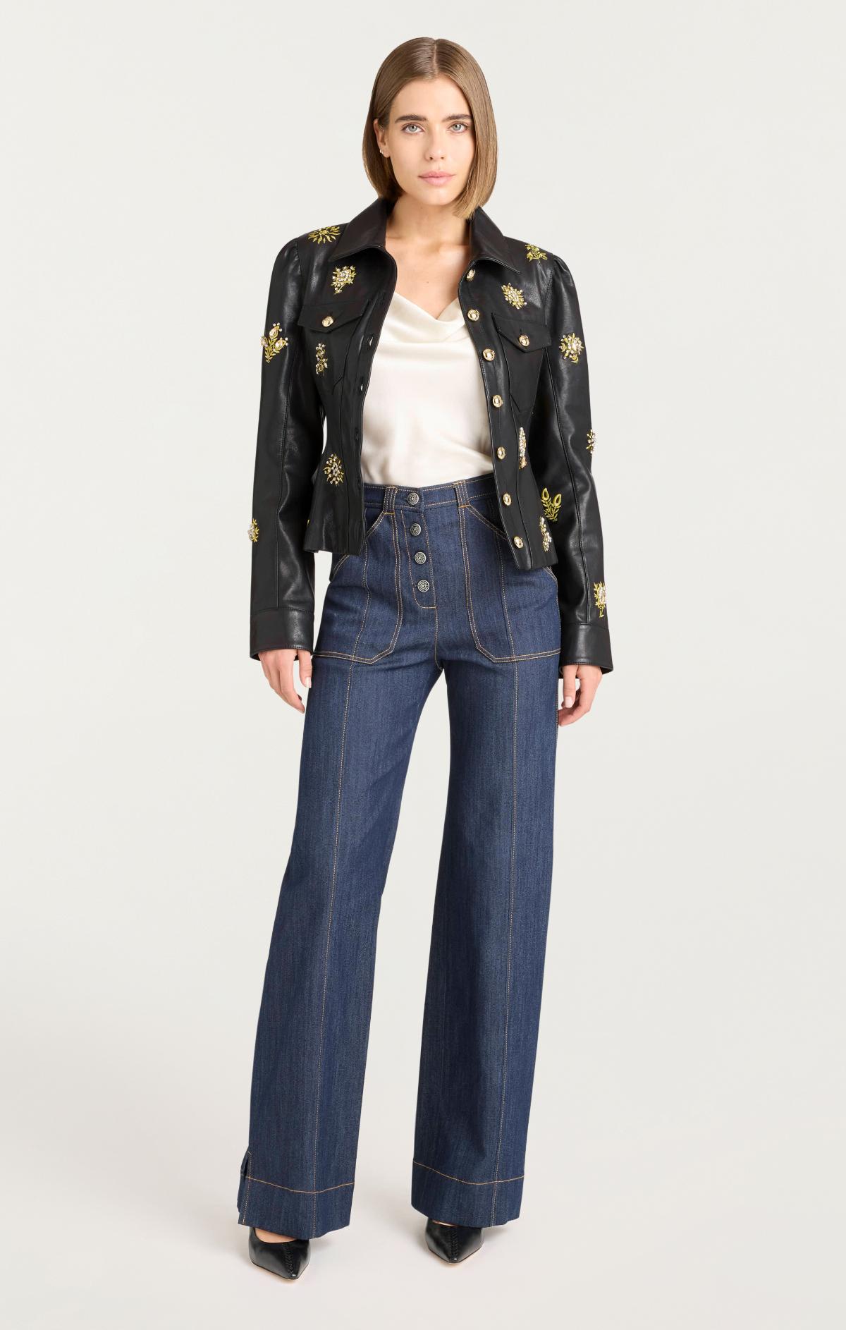 Cinq à Sept Leila Leather Sarita Jacket
