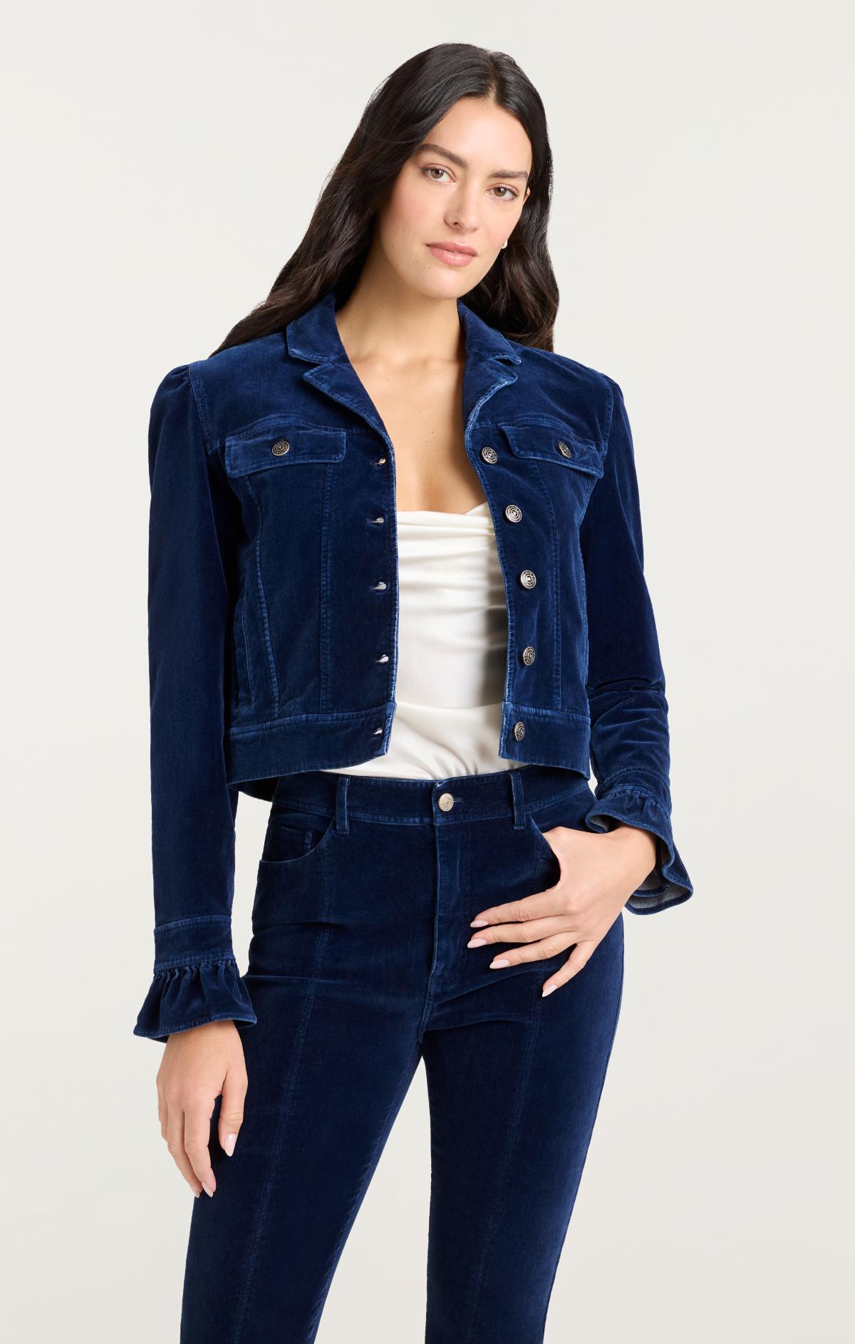 Cinq à Sept Velvet Jean Deryn Jacket