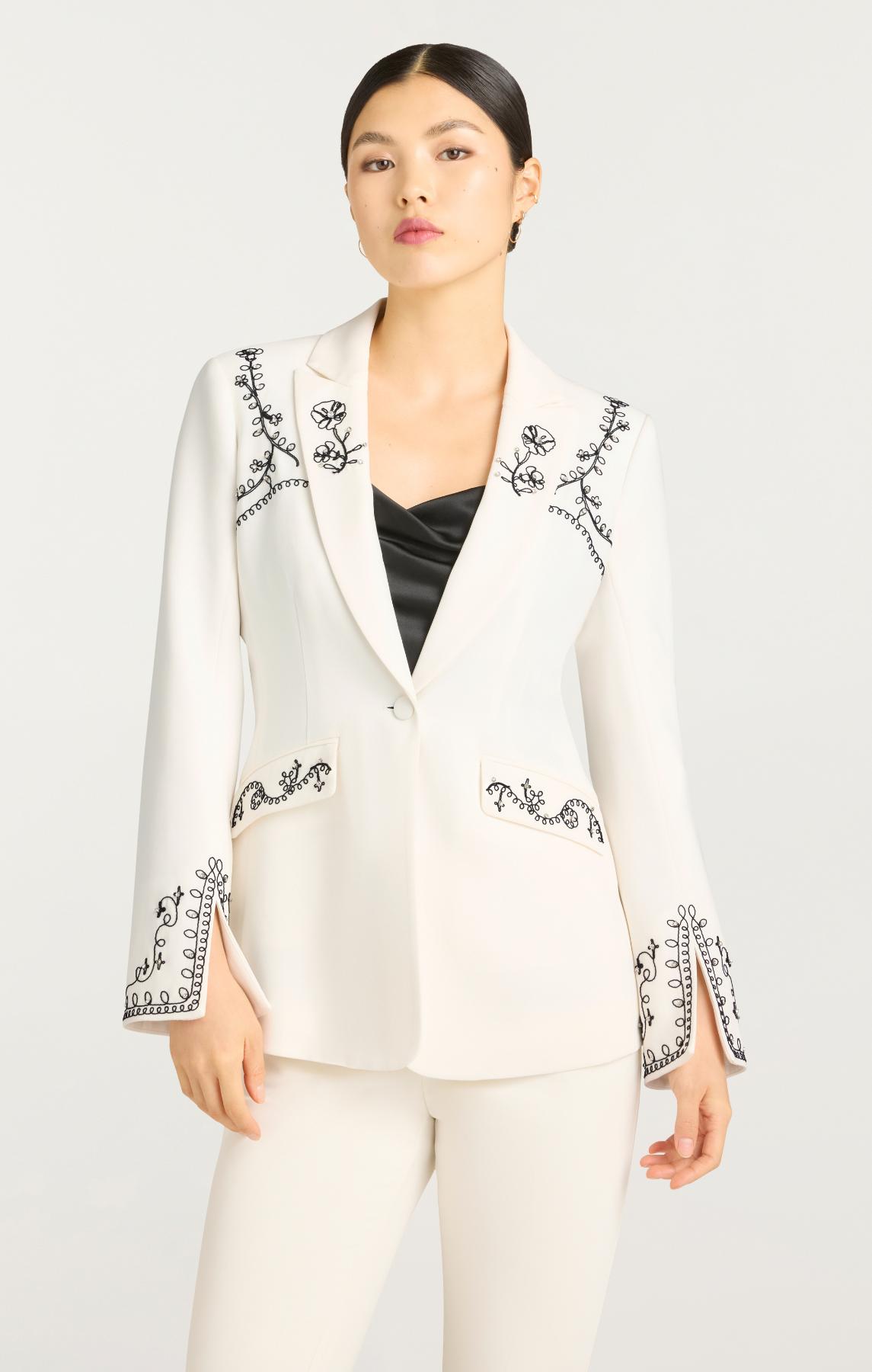 Cinq à Sept Soutache Embellished Cheyenne Blazer