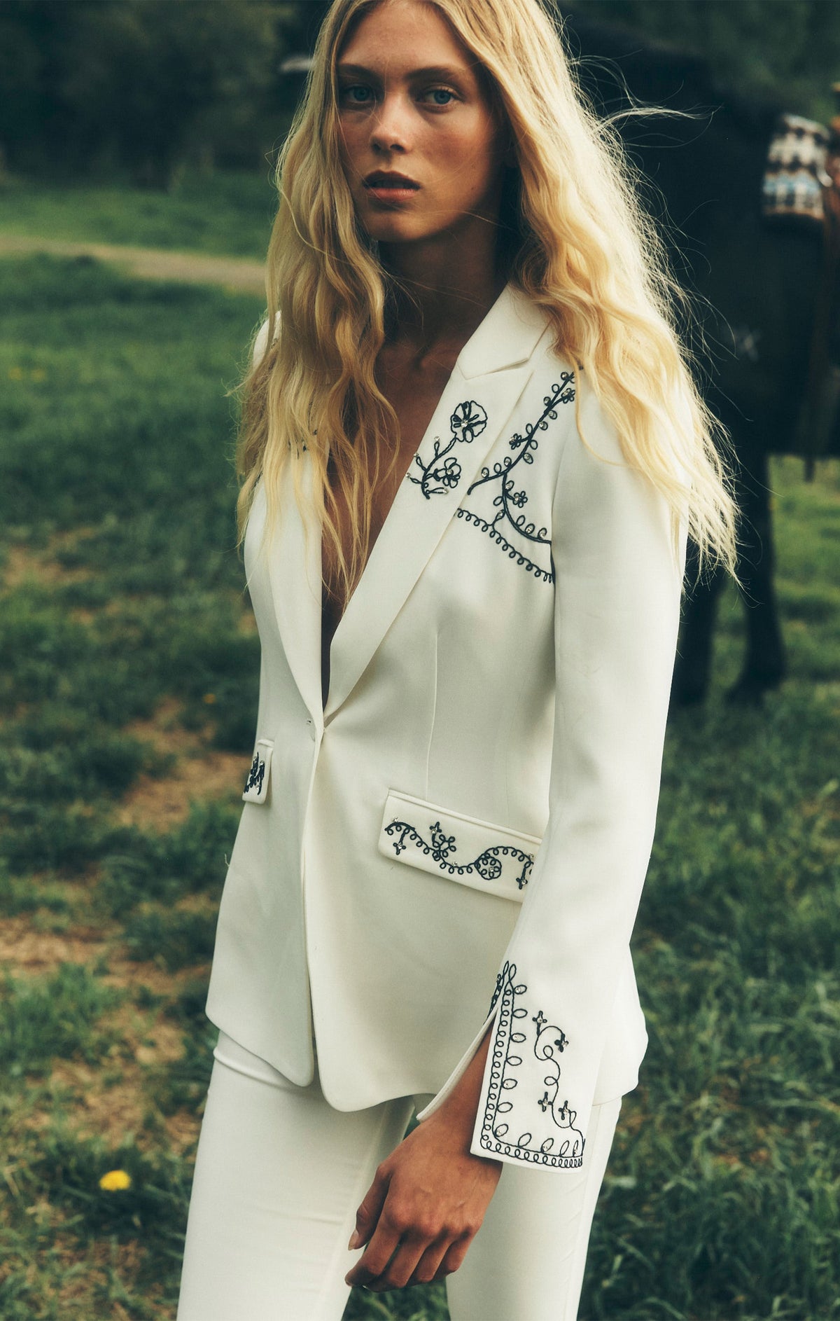 Cinq à Sept Soutache Embellished Cheyenne Blazer