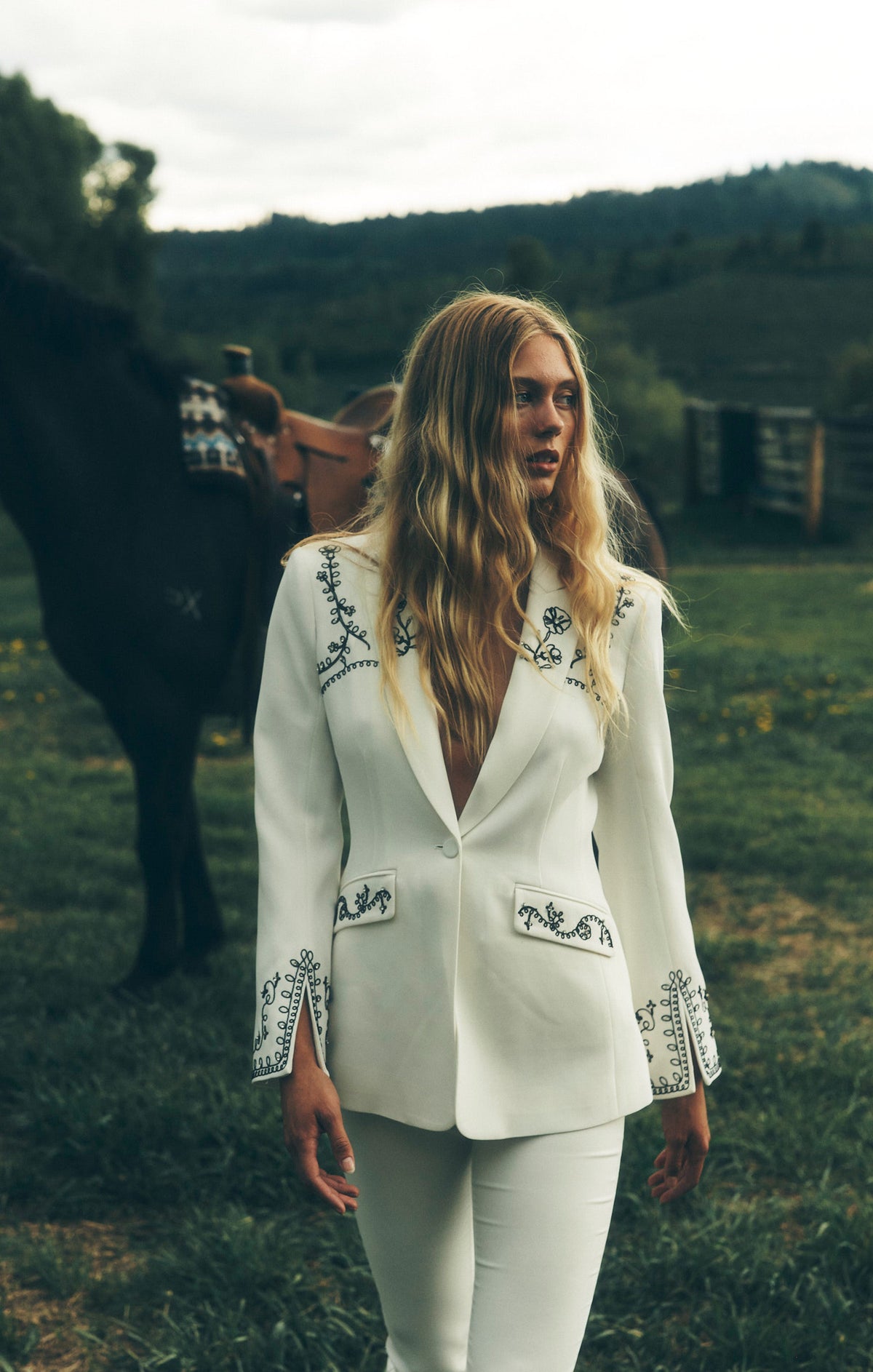 Cinq à Sept Soutache Embellished Cheyenne Blazer