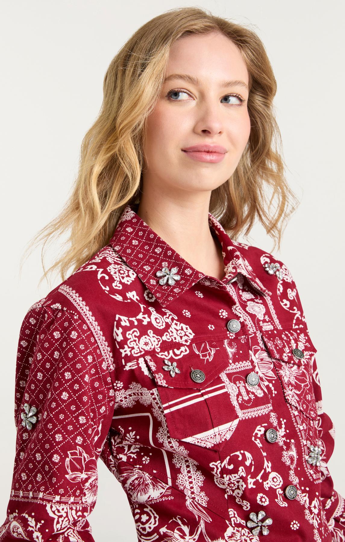 Cinq à Sept Bandana Military Twill Scrunched Canyon Jacket