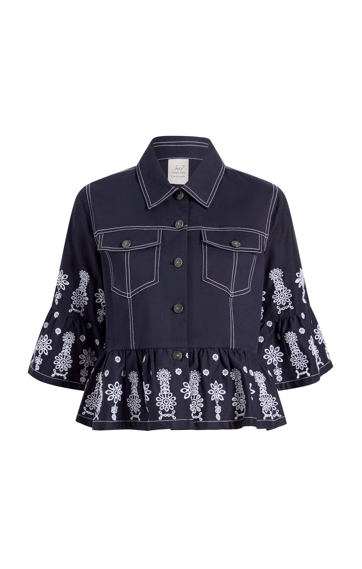 Cinq à Sept Mazie Eyelet Mandie Jacket