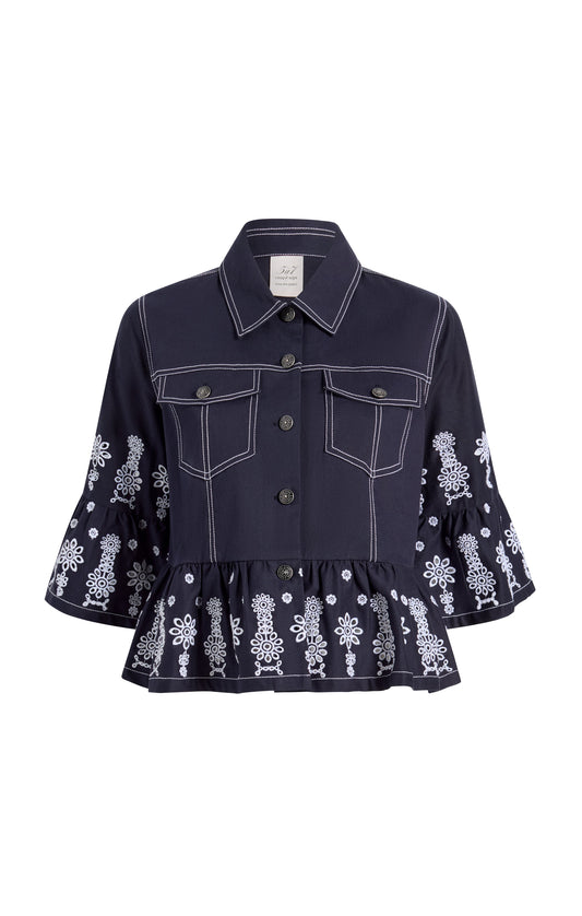 Cinq à Sept Mazie Eyelet Mandie Jacket